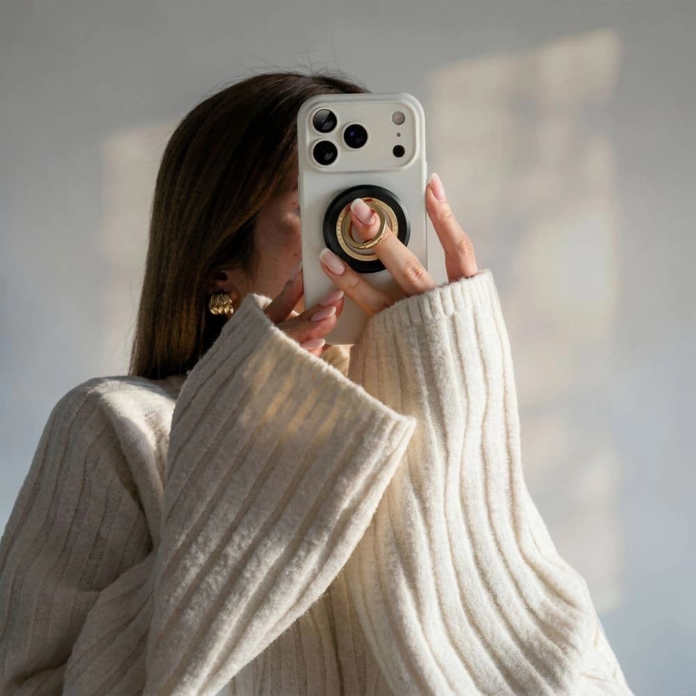 Tech-Protect MMR700 Lamano Magnetic MagSafe Phone Ring Schwarz/Gold
 - 7