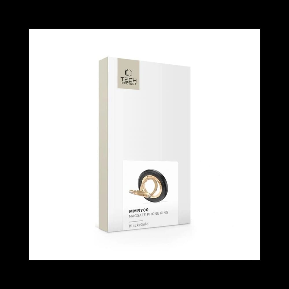 Tech-Protect MMR700 Lamano Magnetic MagSafe Phone Ring Schwarz/Gold
 - 8