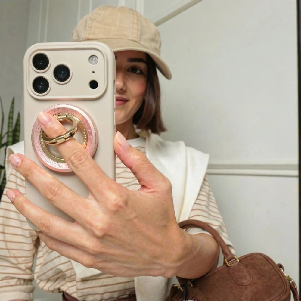 Tech-Protect MMR700 Lamano Magnetic MagSafe Phone Ring Pink/Gold
 - 6