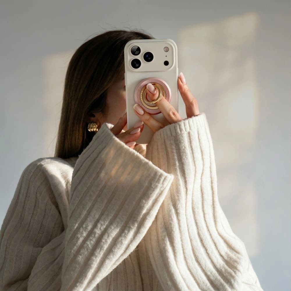 Tech-Protect MMR700 Lamano Magnetic MagSafe Phone Ring Pink/Gold
 - 7