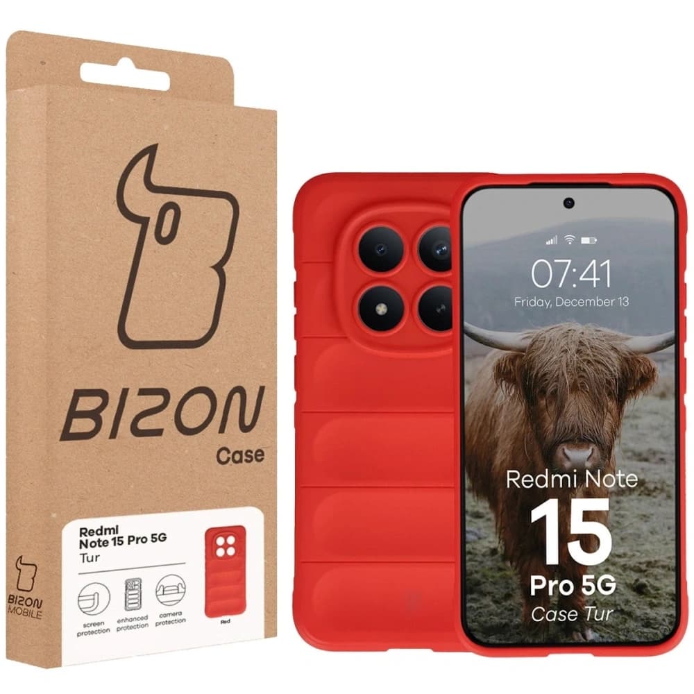 Bizon Case Tur Xiaomi Redmi Note 15 Pro 5G red - 8