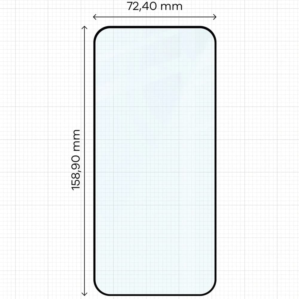 Bizon Glass Edge 2 Honor Magic8 Lite schwarzer Rahmen
 - 2