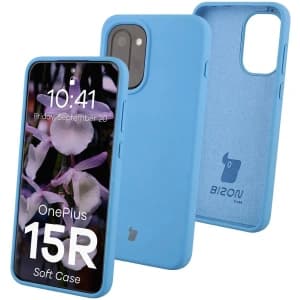 Silikonowe etui Bizon Soft Case do OnePlus 15R niebieskie