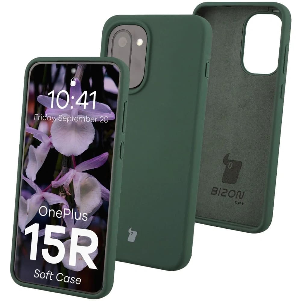 Bizon Soft Case OnePlus 15R dark green - 1