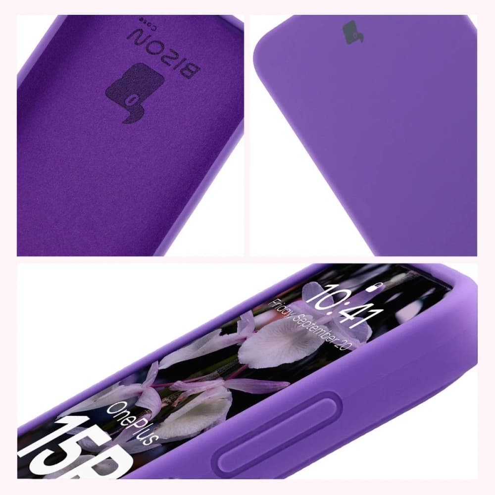 Silikonowe etui Bizon Soft Case do OnePlus 15R fioletowe - 6