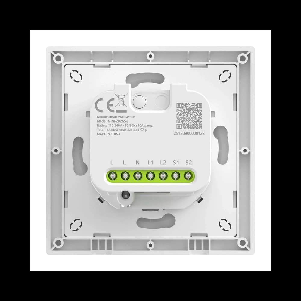 SONOFF Dual-Channel Wandschalter MINI-ZB2GS-E ZigBee
 - 3
