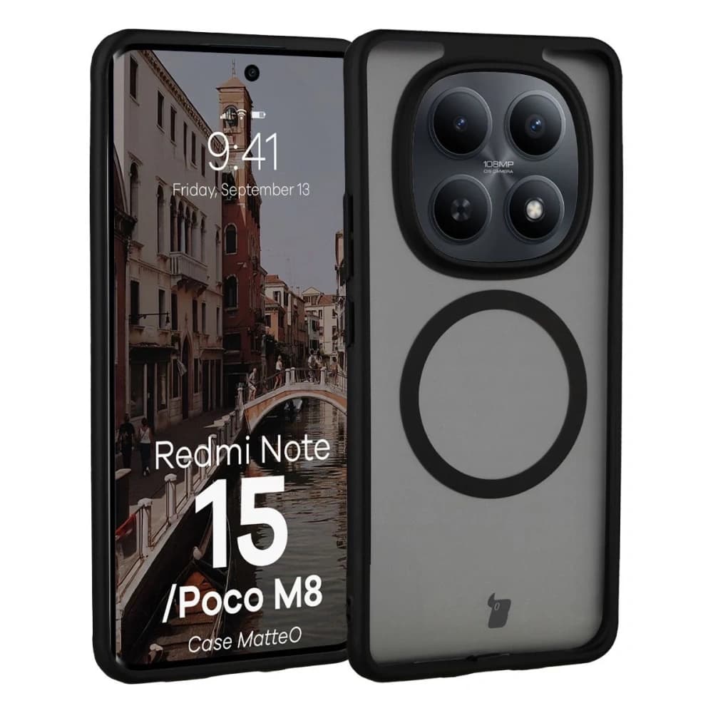 Bizon Case MatteO Magnetic Xiaomi Redmi Note 15 / POCO M8 5G smoky black - 1