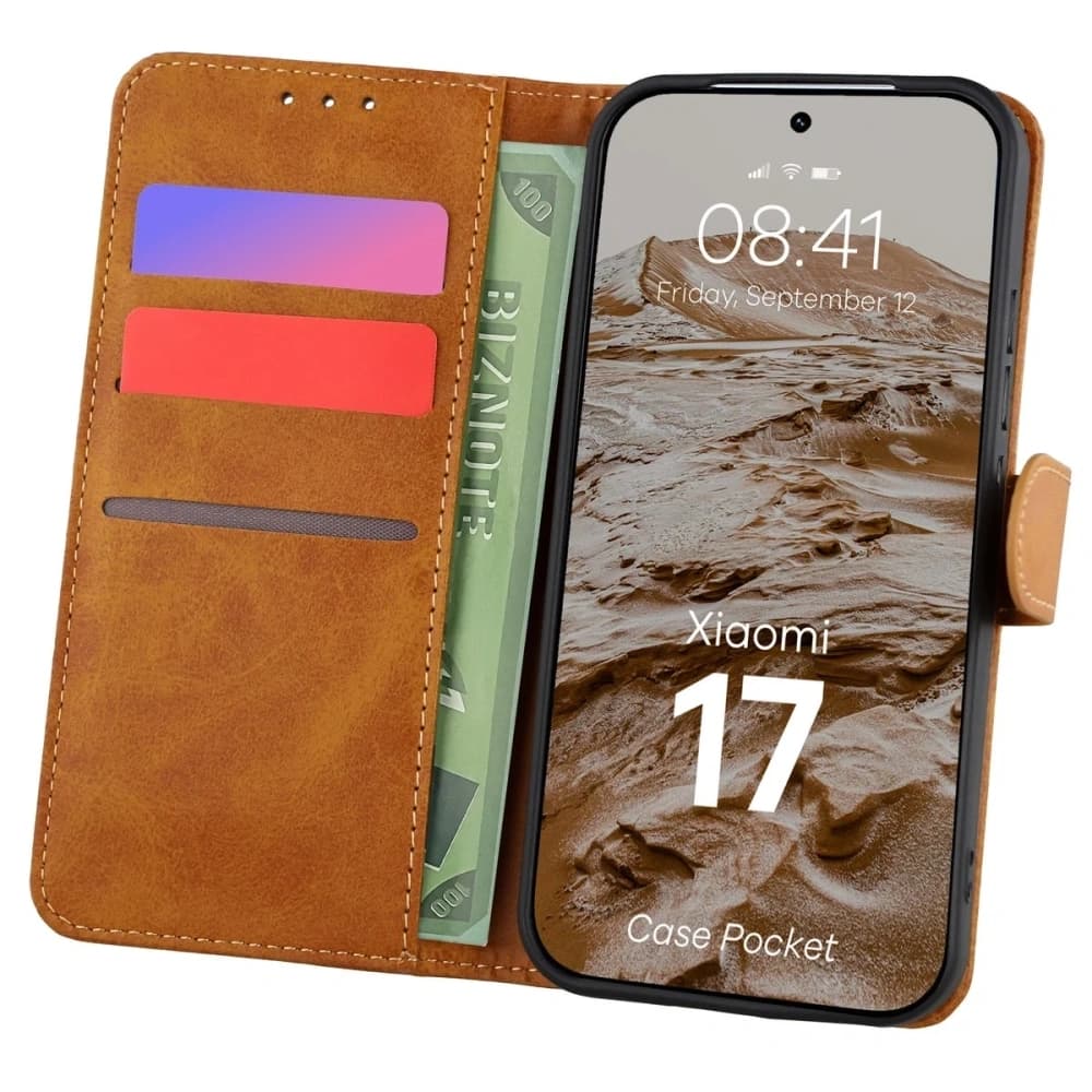 Bizon Case Pocket Xiaomi 17 braun
 - 1