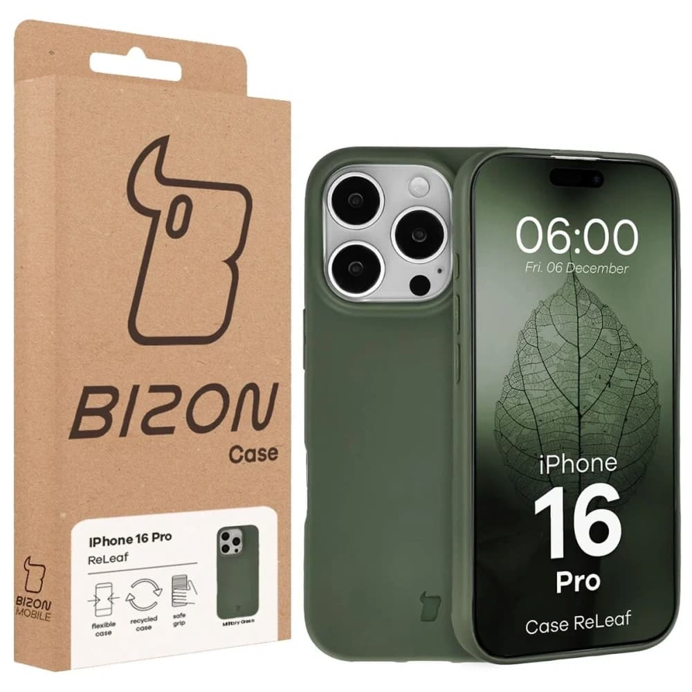 Bizon Case ReLeaf Apple iPhone 16 Pro dunkelgrün
 - 6