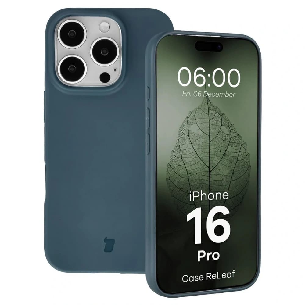 Bizon Case ReLeaf Apple iPhone 16 Pro dark blue - 1