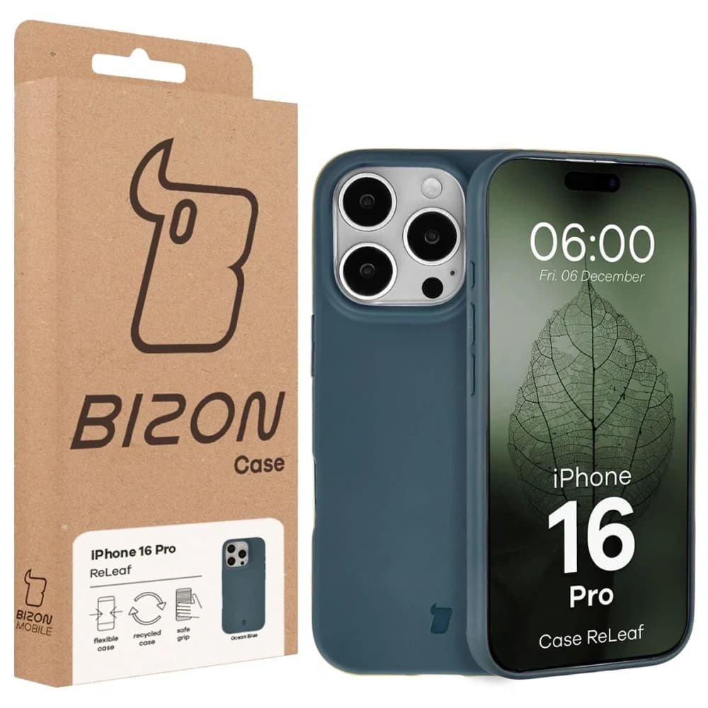 Bizon Case ReLeaf Apple iPhone 16 Pro dark blue - 6