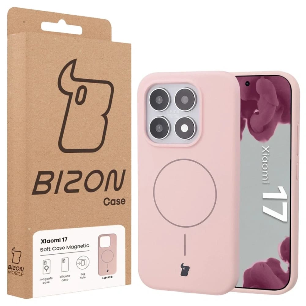 Bizon Soft Case Magnetic Xiaomi 17 hellrosa
 - 8