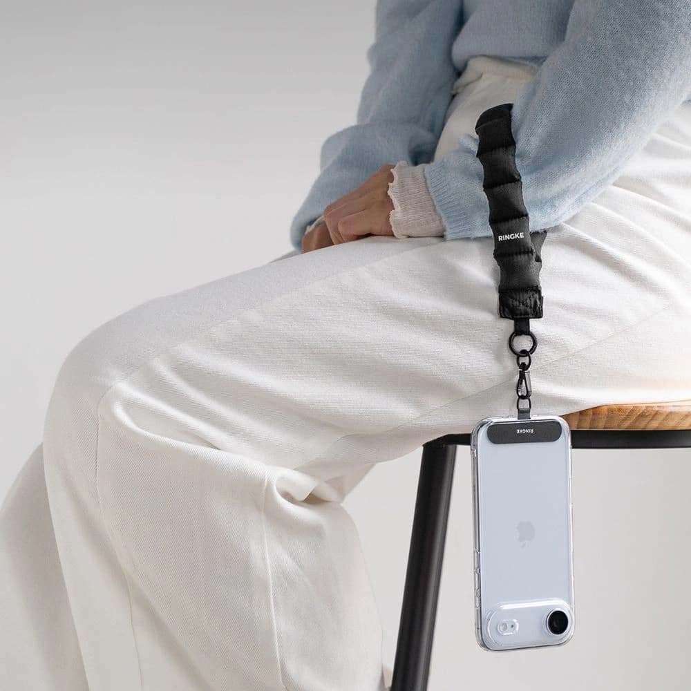 Rinkge Holder & Puffer Hand Strap Calm Black - 5