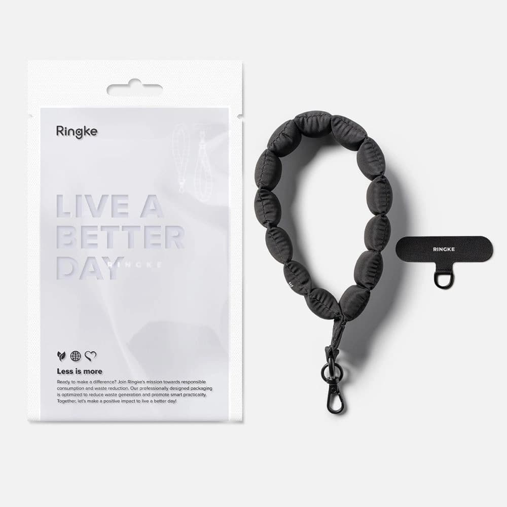 Rinkge Holder & Puffer Hand Strap Calm Black - 8