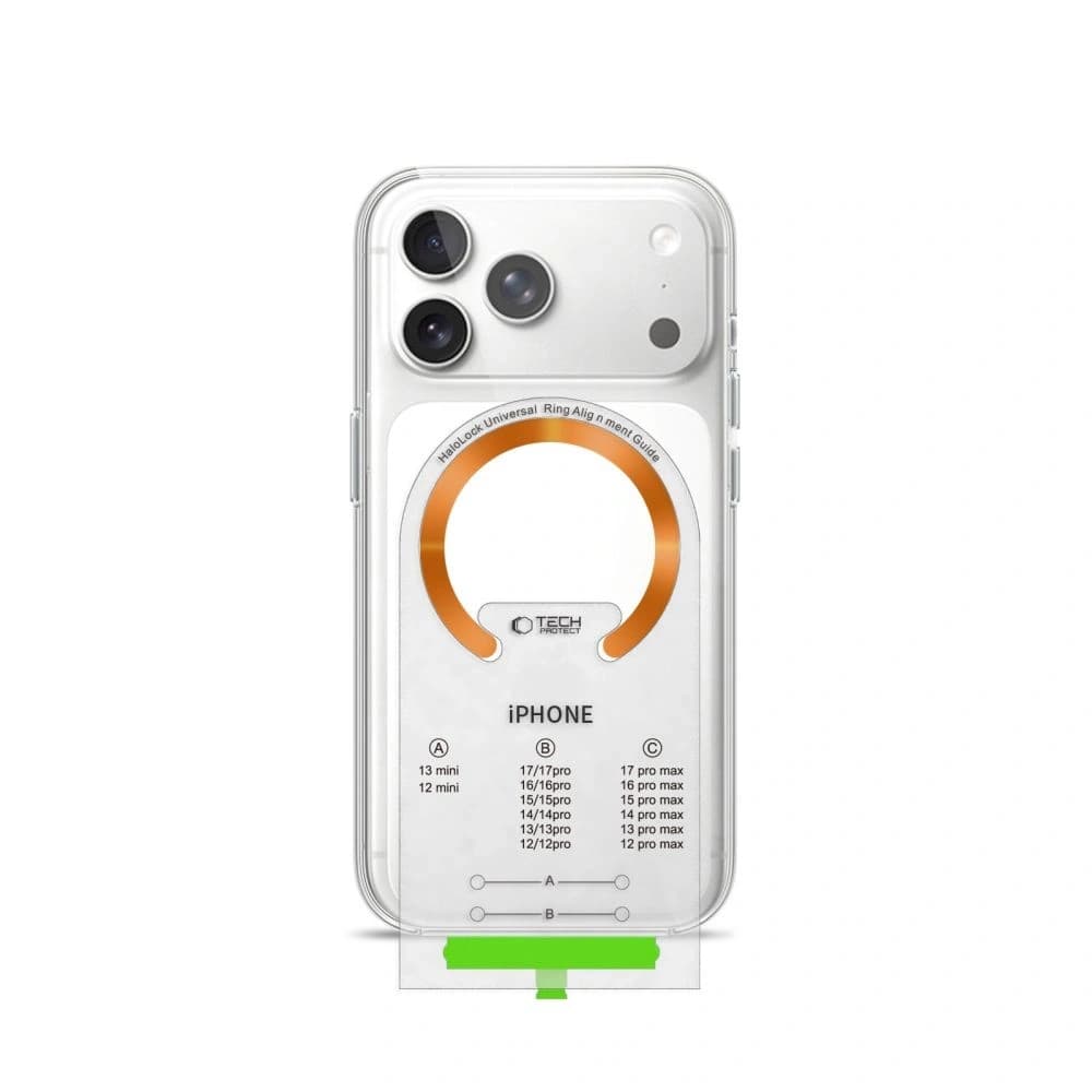 Tech-Protect MMP-210 Magnetischer MagSafe Ring Schwarz & Kosmisches Orange [2 PACK]
 - 4