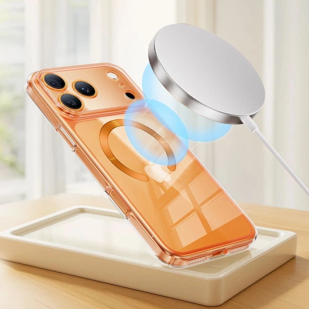 Tech-Protect MMP-210 Magnetischer MagSafe Ring Schwarz & Kosmisches Orange [2 PACK]
 - 7