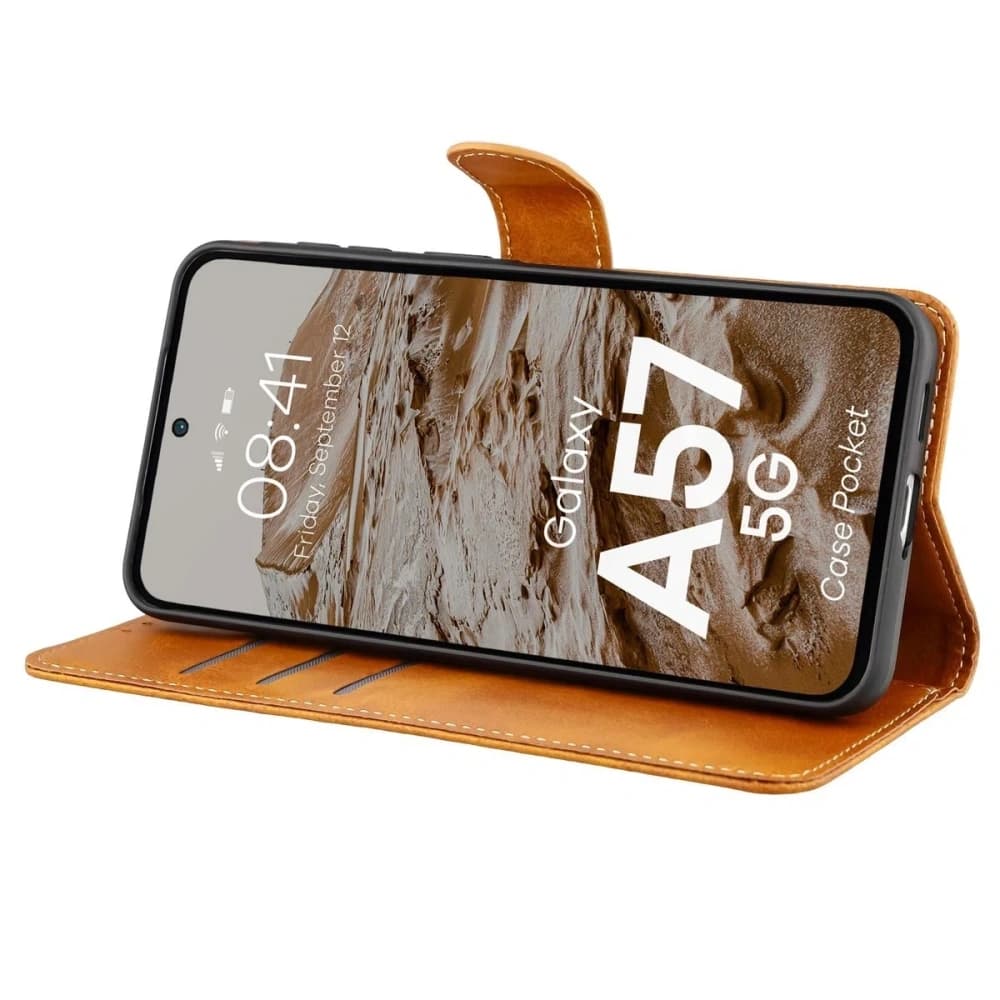 Bizon Case Pocket Samsung Galaxy A57 5G brown - 5