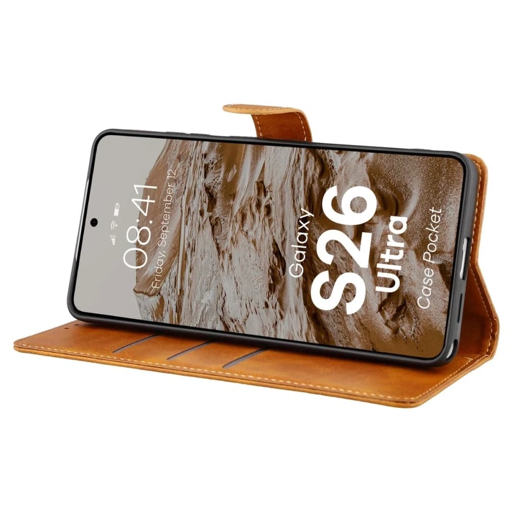 Bizon Case Pocket Samsung Galaxy S26 Ultra brown - 5