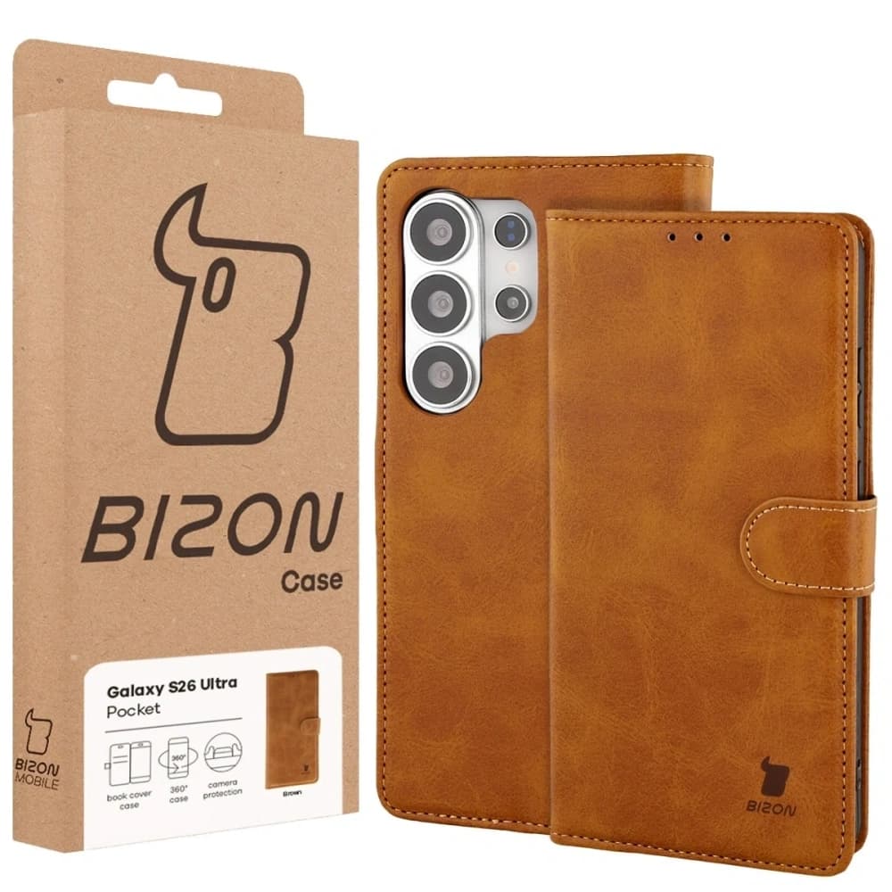 Bizon Case Pocket Samsung Galaxy S26 Ultra brown - 6