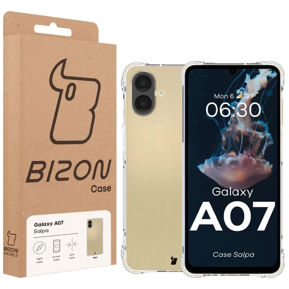 Elastyczne etui Bizon Case Salpa do Samsung Galaxy A07 4G przezroczyste - 7