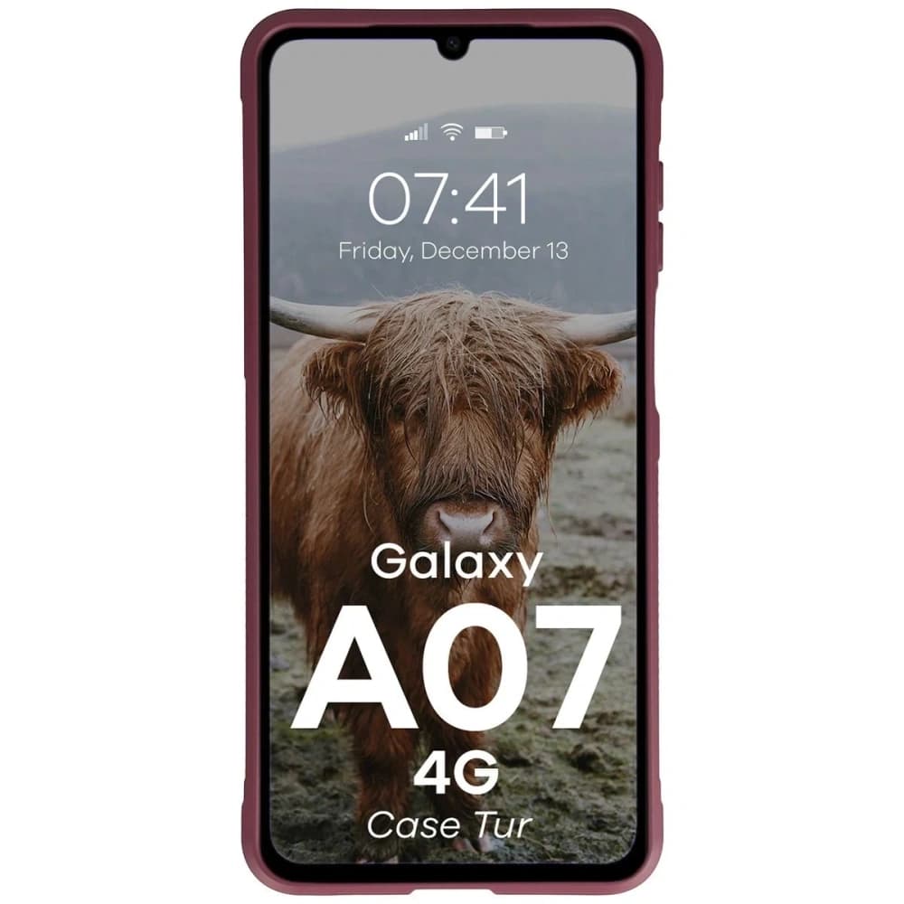 Bizon Case Tur Samsung Galaxy A07 4G burgundy - 5