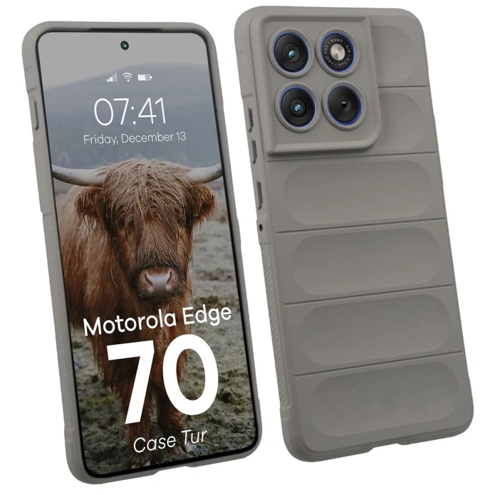 Bizon Case Tur Motorola Edge 70 light grey - 1