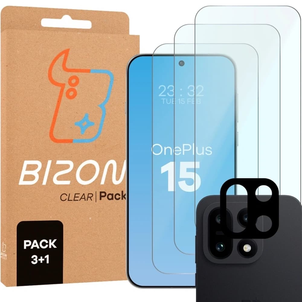 Bizon Glass Clear Pack OnePlus 15 - 1