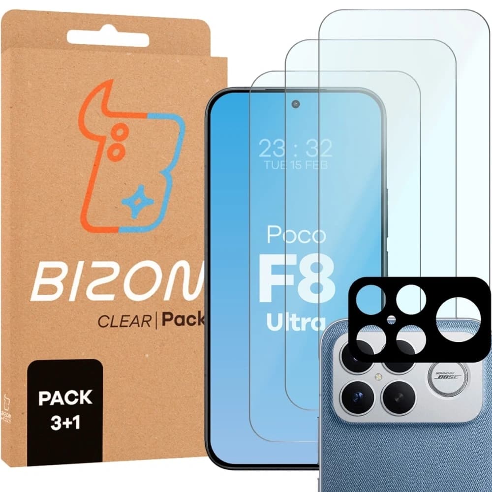 Bizon Glass Clear Pack Xiaomi POCO F8 Ultra - 1