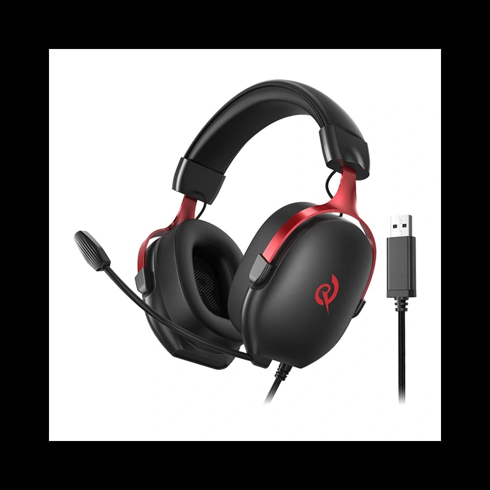 QCY Heroad VN200 Gaming Kopfhörer (schwarz-rot) - 1