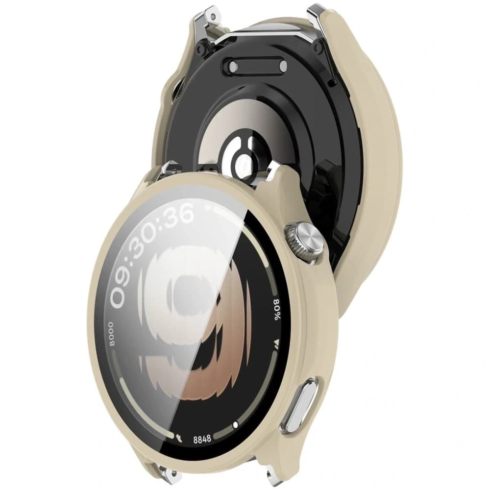 Bizon Case Watch Adamo OnePlus Watch Lite 45mm / Oppo Watch S 45mm beige - 1