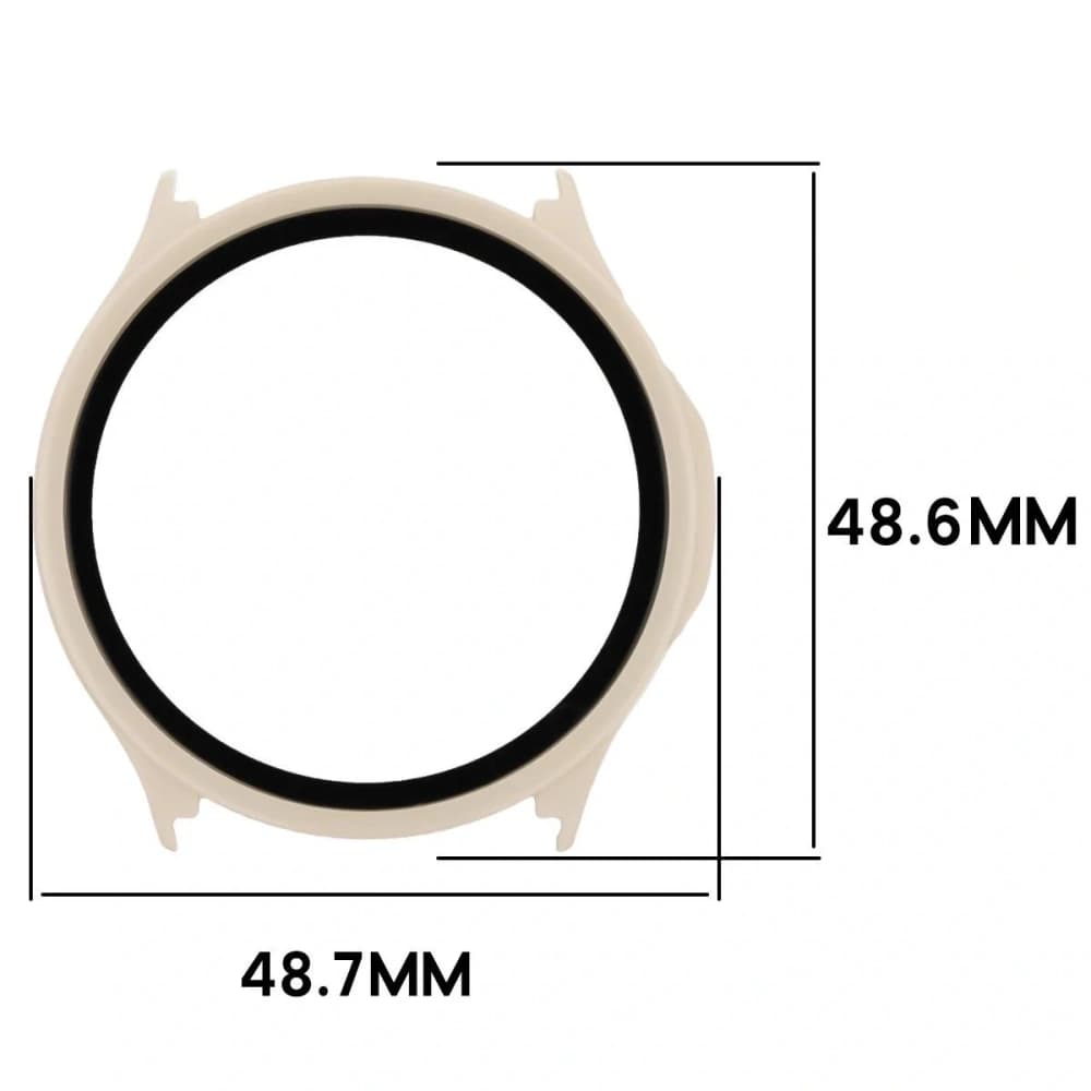 Bizon Case Watch Adamo OnePlus Watch Lite 45mm / Oppo Watch S 45mm beige - 2