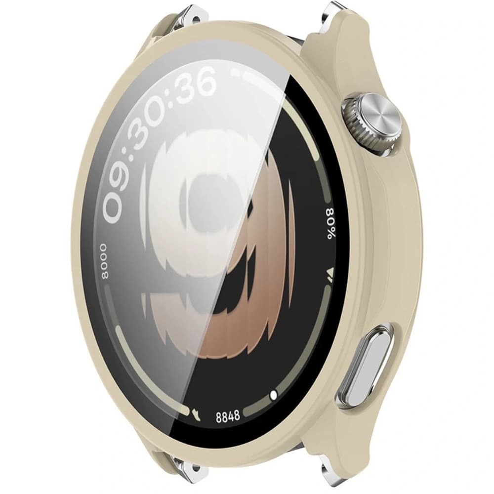 Bizon Case Watch Adamo OnePlus Watch Lite 45mm / Oppo Watch S 45mm beige - 5