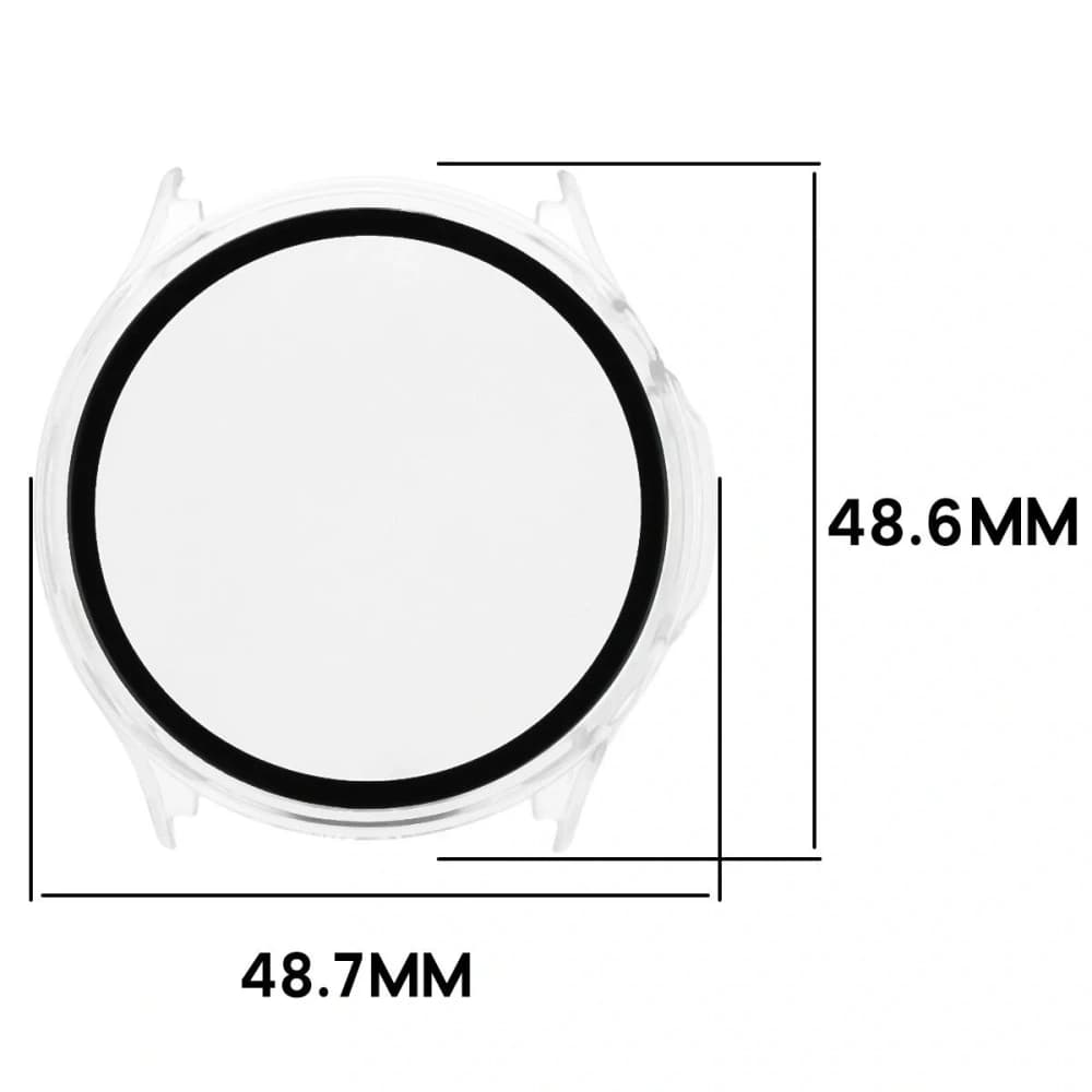 Bizon Case Watch Adamo OnePlus Watch Lite 45mm / Oppo Watch S 45mm clear - 2