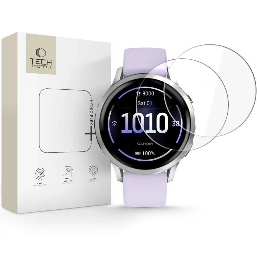 Tech-Protect Hydro Flex+ Garmin Venu 4 41mm Clear [2 PACK] - 1