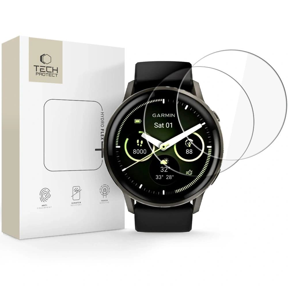 Tech-Protect Hydro Flex+ Garmin Venu 4 45mm Clear [2 PACK] - 1
