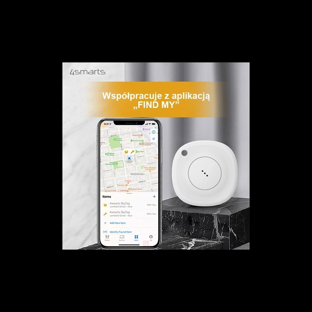 4smarts Standortfinder SkyTag Weiß 458860
 - 5