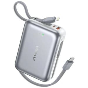Awei C03 Power Bank 20000mAh 45W USB-A / USB-C + Lightning / USB-C cables silver