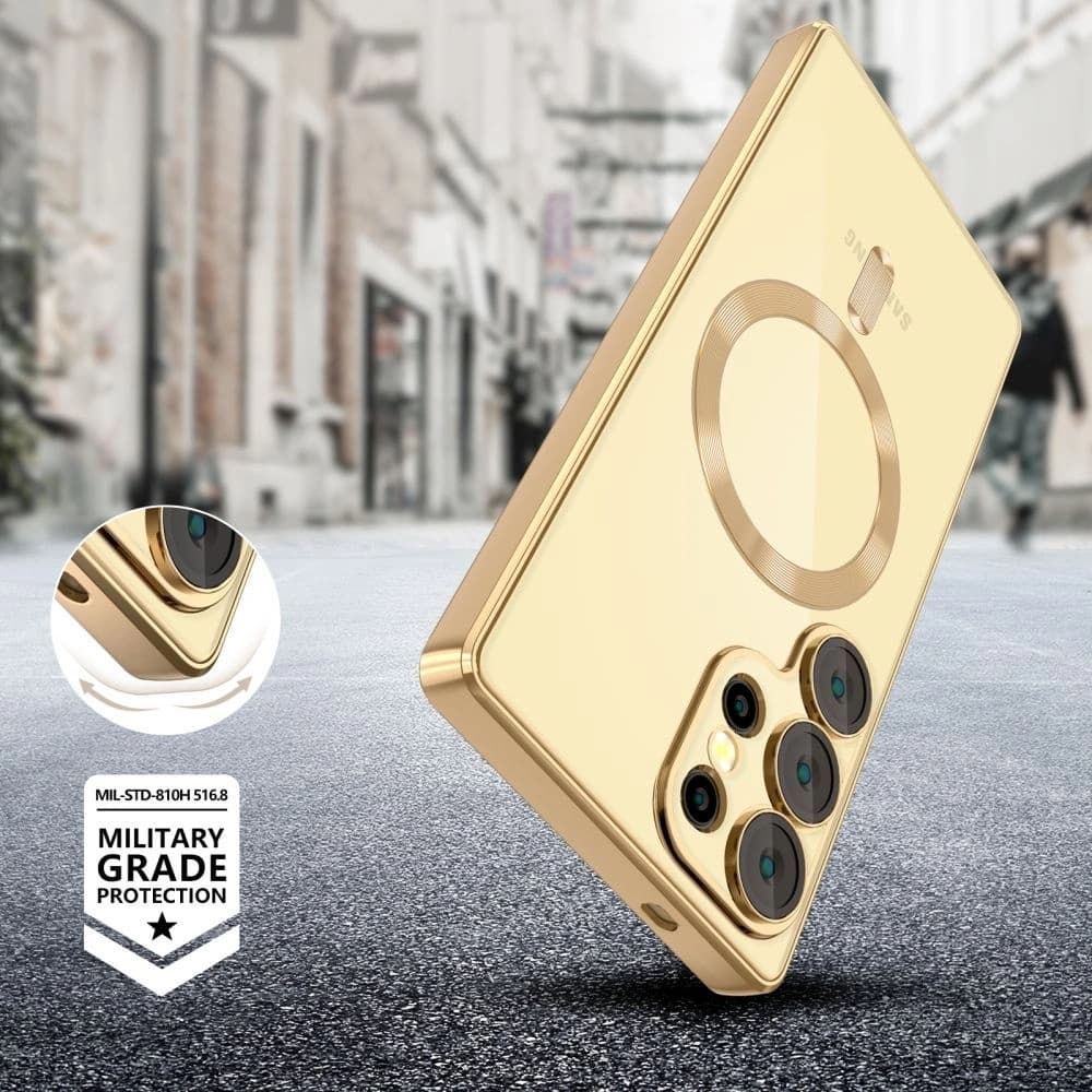 Tech-Protect Magflex MagSafe Samsung Galaxy S26 Shiny Gold - 5