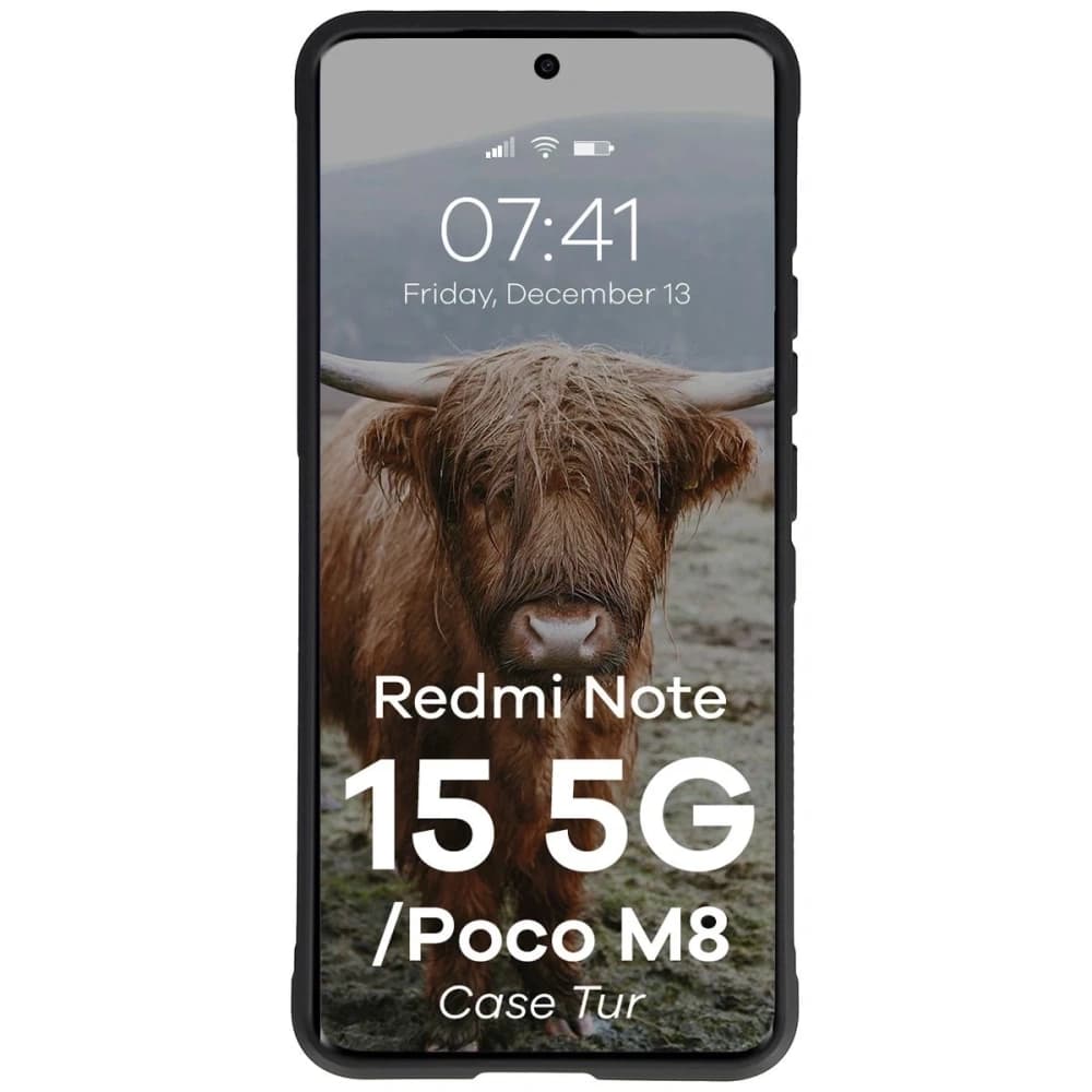 Bizon Case Tur Xiaomi Redmi Note 15 5G / POCO M8 5G schwarz
 - 5