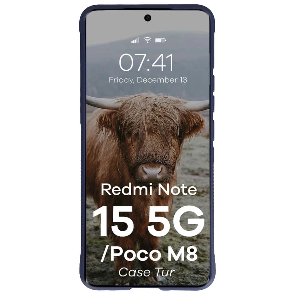 Bizon Case Tur Xiaomi Redmi Note 15 5G / POCO M8 5G marineblau
 - 5