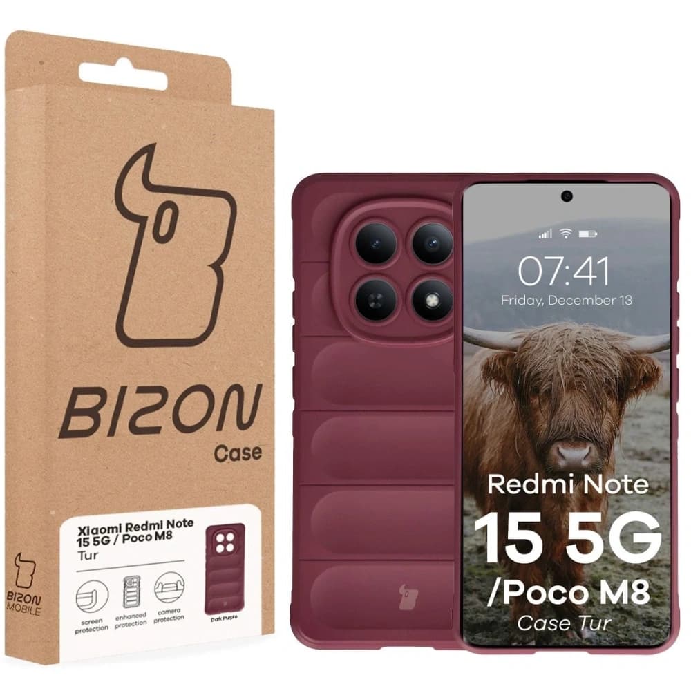 Bizon Case Tur Xiaomi Redmi Note 15 5G / POCO M8 5G burgunder
 - 8
