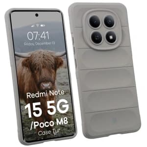 Bizon Case Tur Xiaomi Redmi Note 15 5G / POCO M8 5G hellgrau
