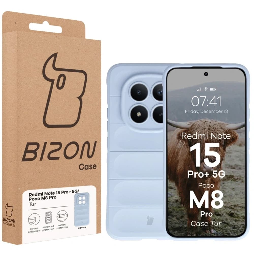 Bizon Case Tur Xiaomi Redmi Note 15 Pro Plus 5G / POCO M8 Pro 5G hellblau
 - 8