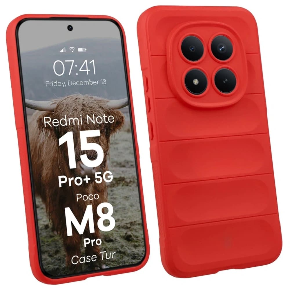 Bizon Case Tur Xiaomi Redmi Note 15 Pro Plus 5G / POCO M8 Pro 5G red - 1