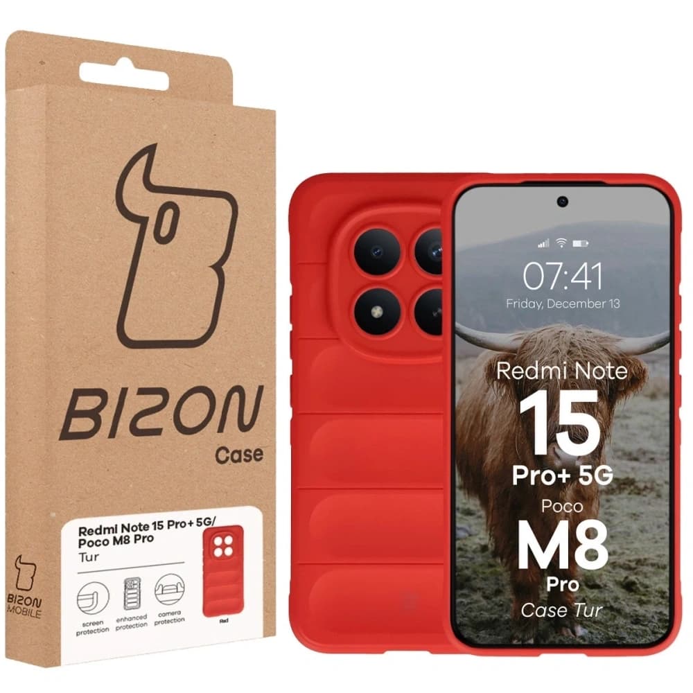 Bizon Case Tur Xiaomi Redmi Note 15 Pro Plus 5G / POCO M8 Pro 5G red - 8