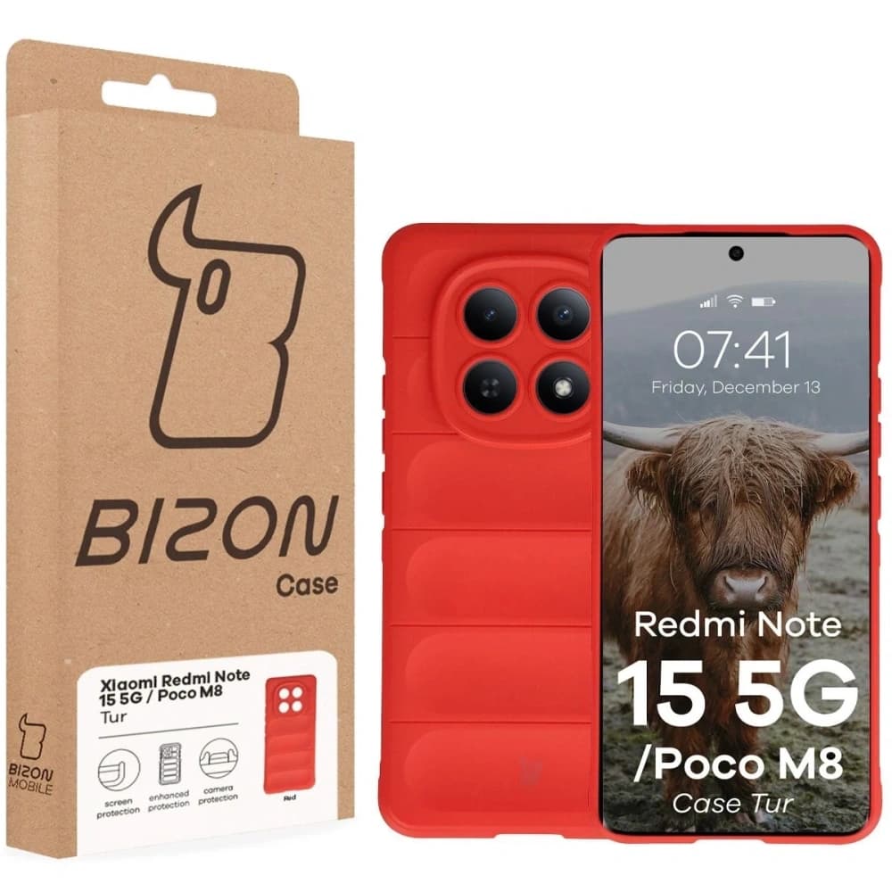 Bizon Case Tur Xiaomi Redmi Note 15 5G / POCO M8 5G rot
 - 8