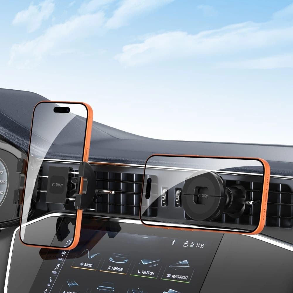 Tech-Protect N62 2in1 Universal & Magnetisch MagSafe Dashboard & Lüftungs Auto Halterung Schwarz
 - 9