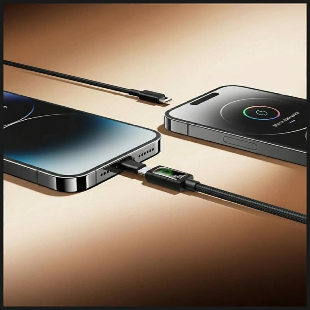 USAMS U92 30W USB-C / Lightning Cable 1.2m Black - 2