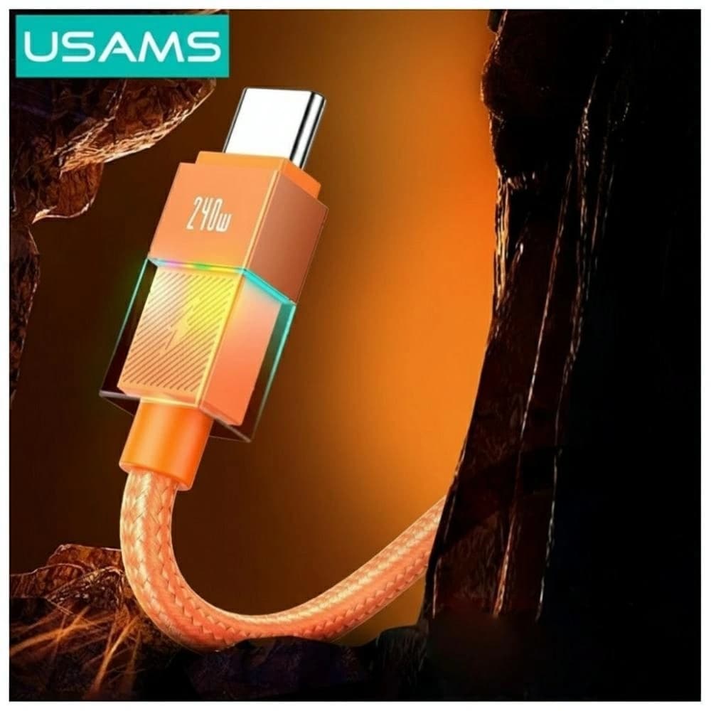 USAMS U93 240W USB-C / USB-C Kabel 1.2m orange
 - 4