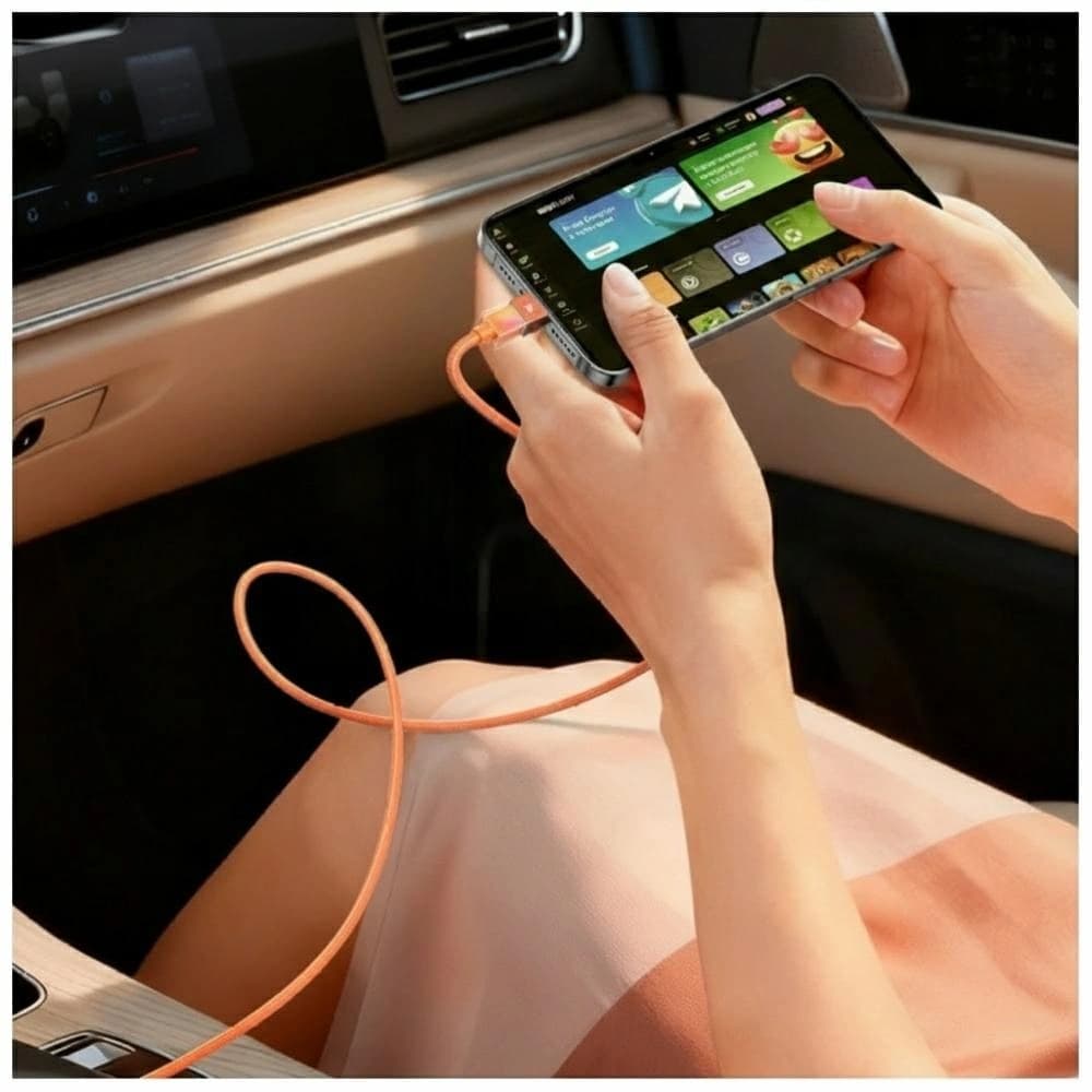 USAMS U93 30W USB-C / Lightning Kabel 1.2m orange
 - 4